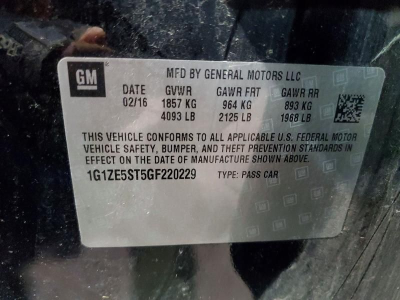 2016 Chevrolet Malibu lt