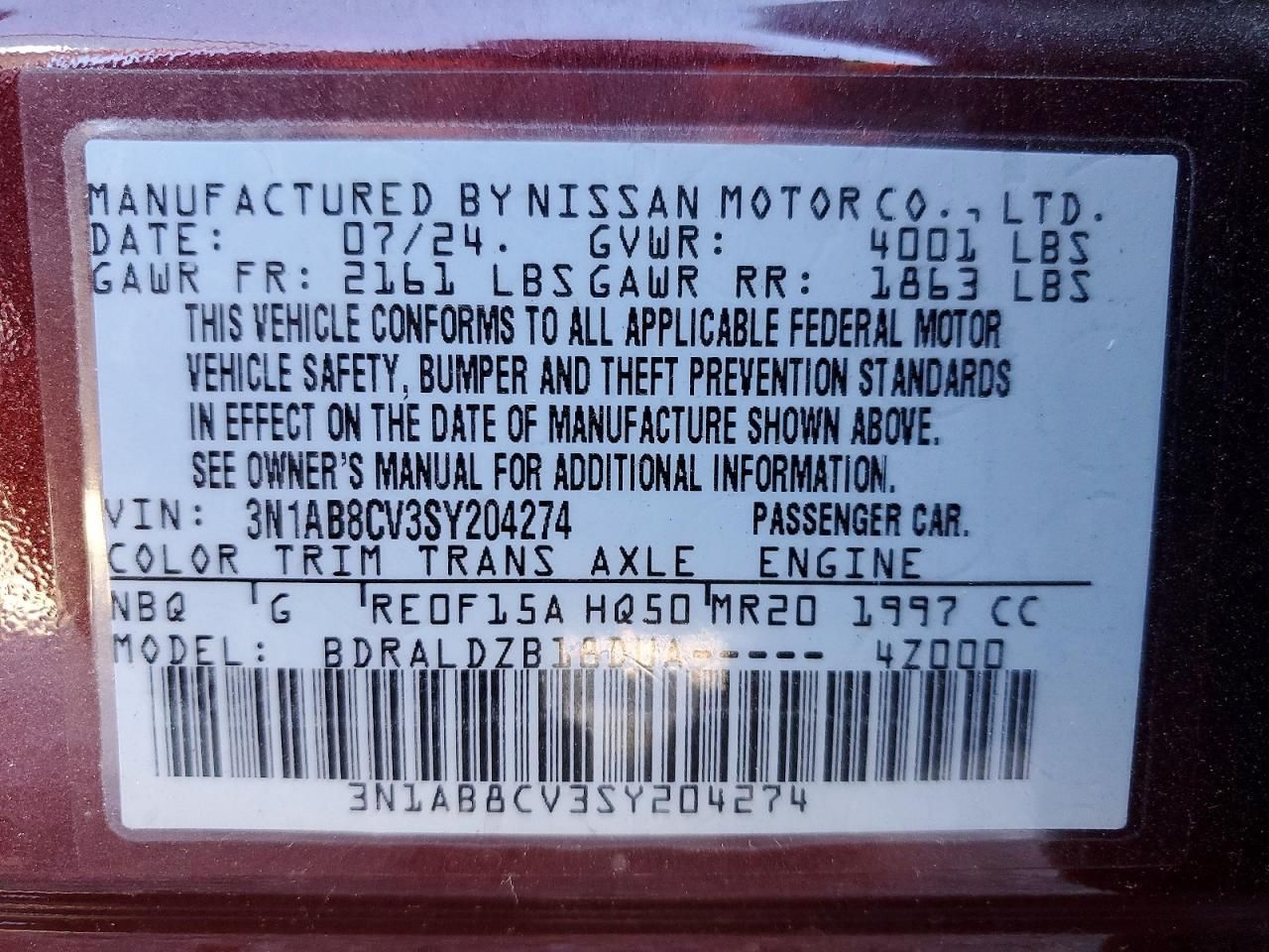 2025 Nissan Sentra sv