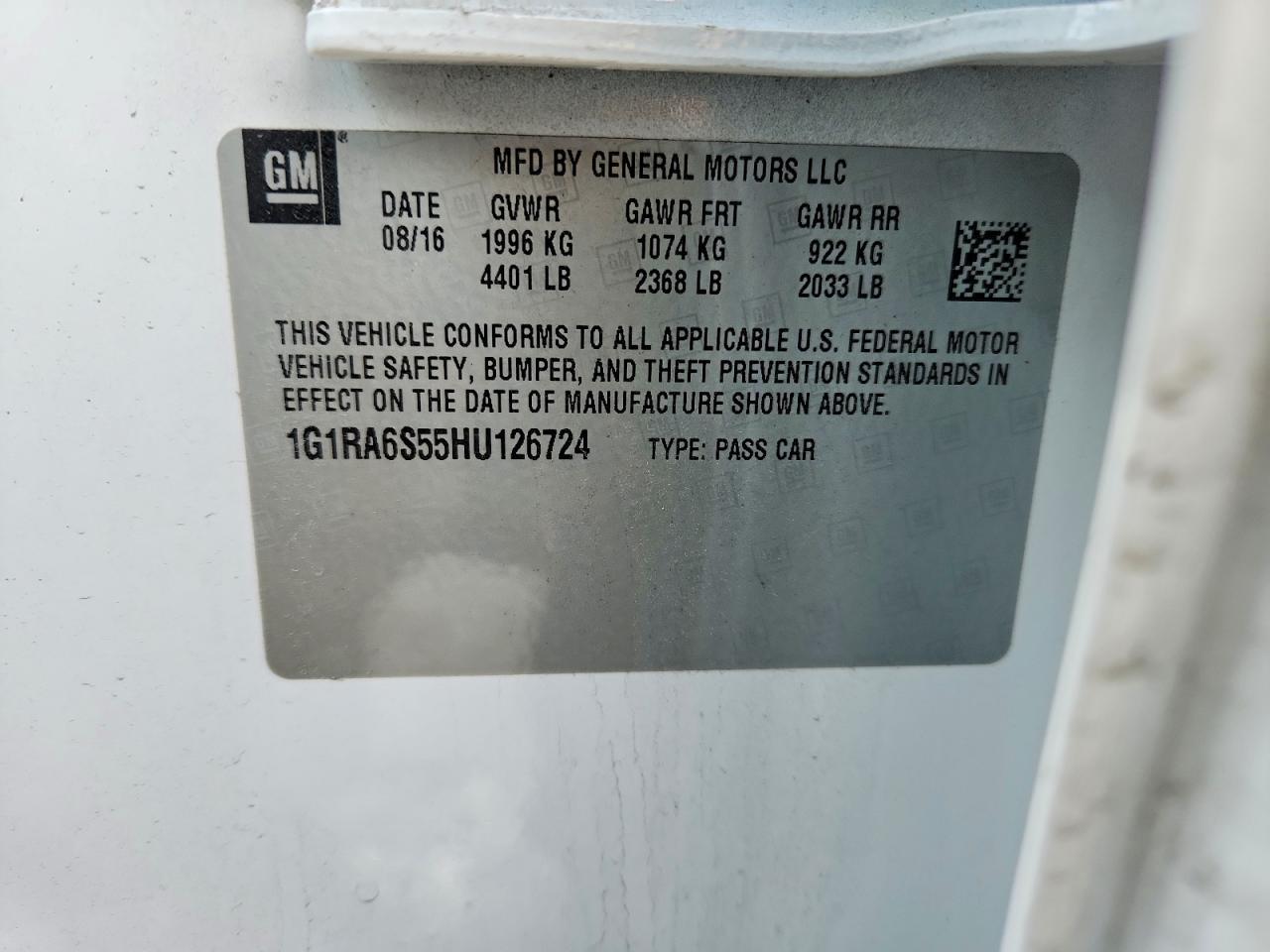 2017 Chevrolet Volt lt