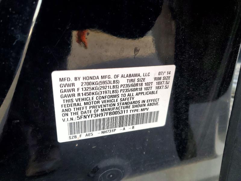 2015 Honda Pilot Touring