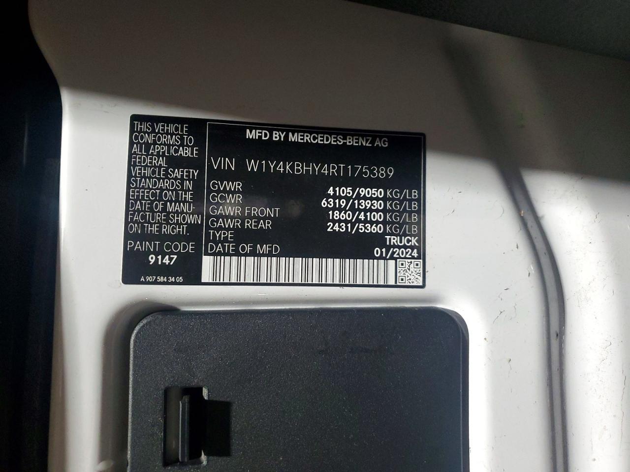 2024 Mercedes-Benz Sprinter 2500 Refrigerated Delivery Van