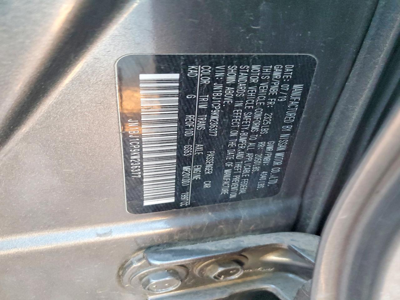 2019 Nissan Rogue Sport s