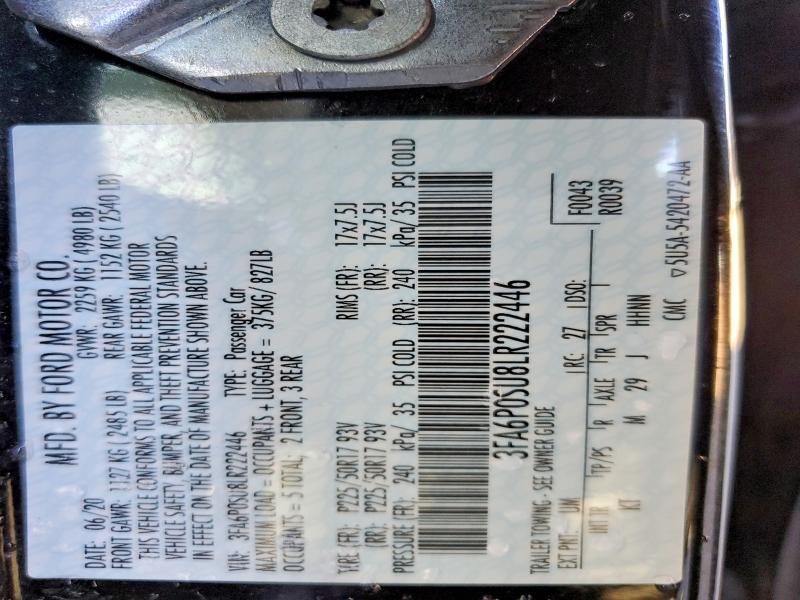 2020 Ford Fusion Titanium