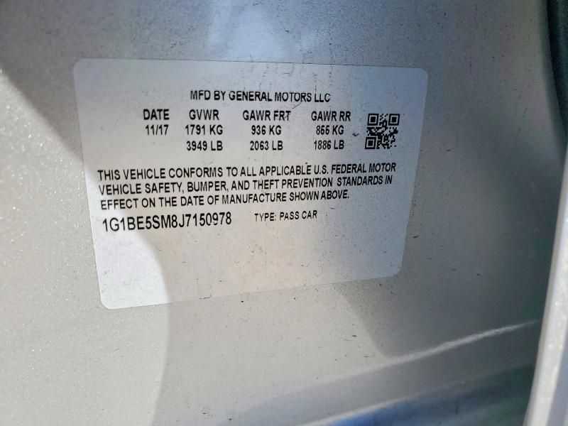 2018 Chevrolet Cruze lt