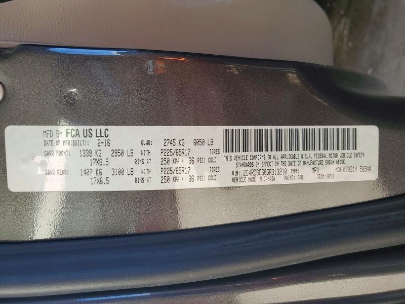 2016 Dodge Grand Caravan sxt