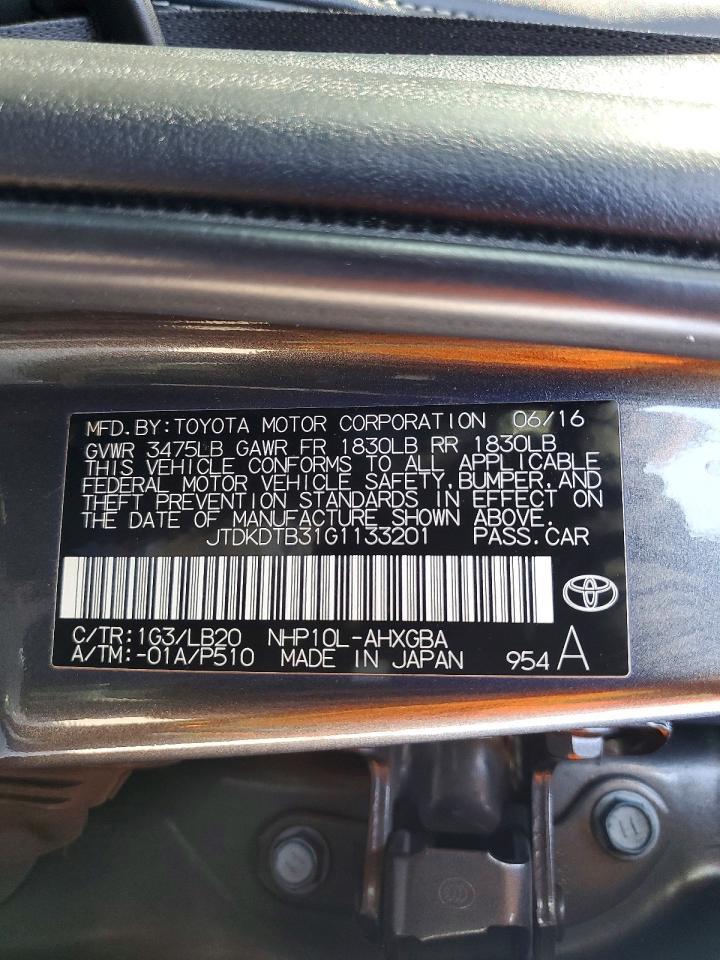 2016 Toyota Prius c