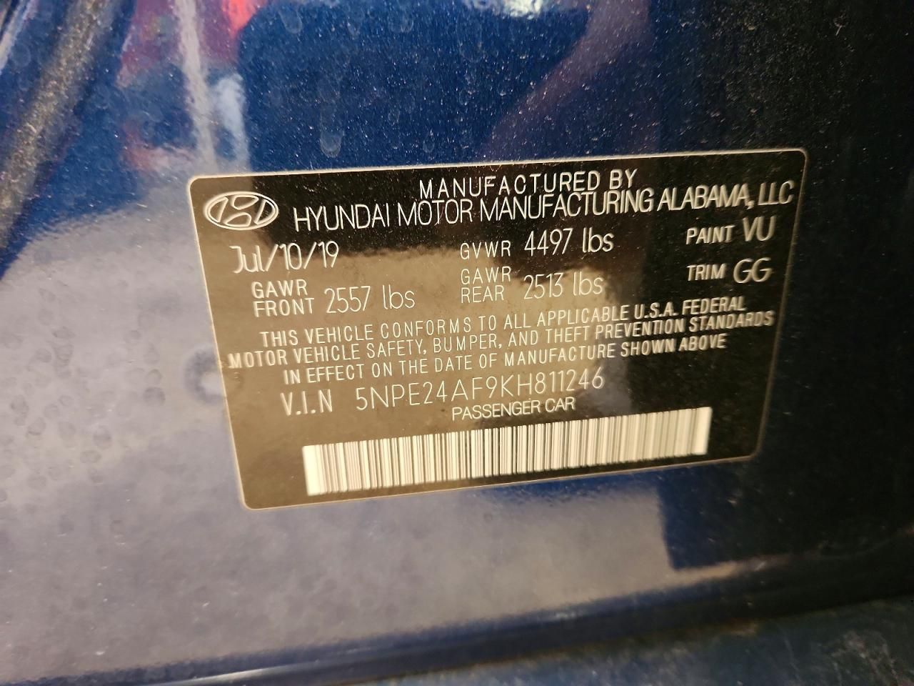 2019 Hyundai Sonata se