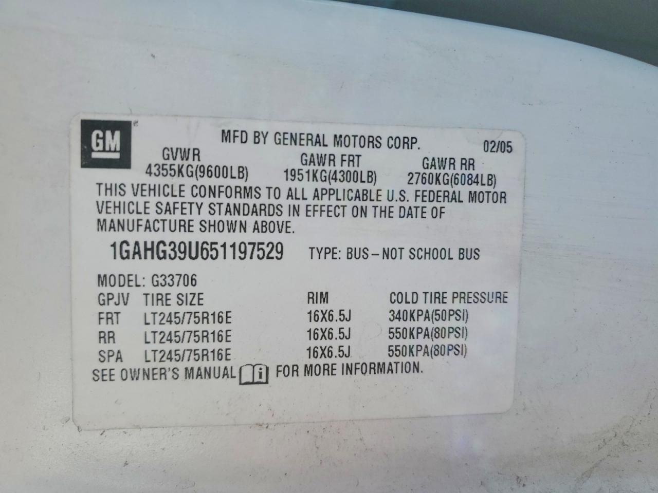 2005 Chevrolet Express G3500