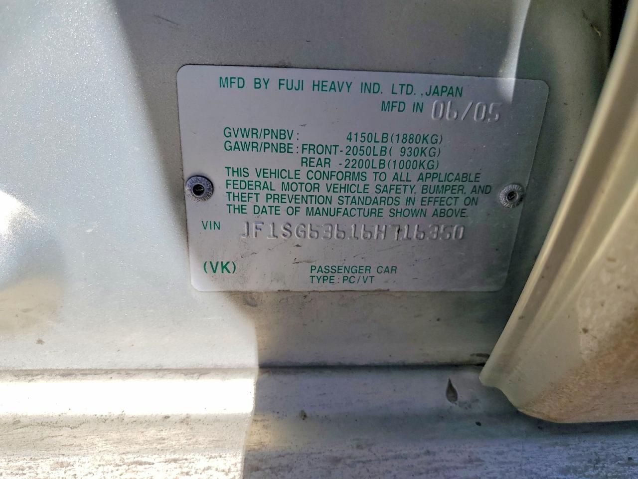 2006 Subaru Forester 2.5x