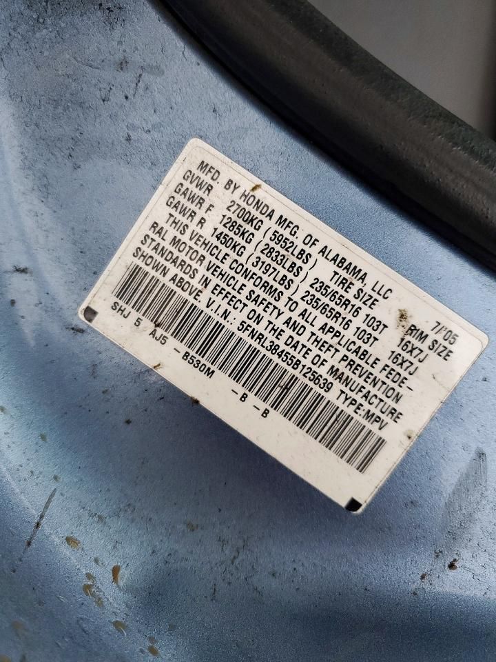 2005 Honda Odyssey ex