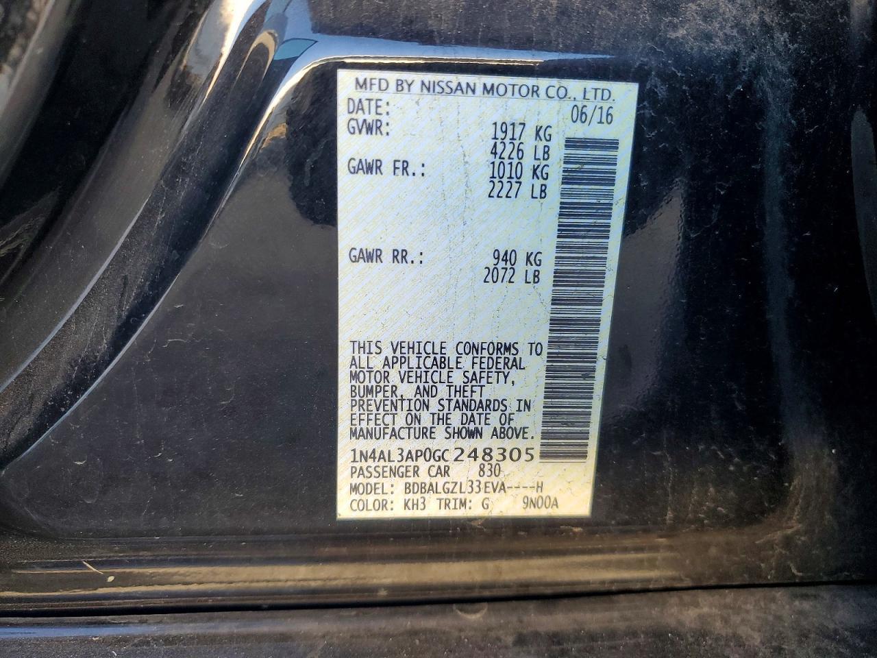 2016 Nissan Altima 2.5