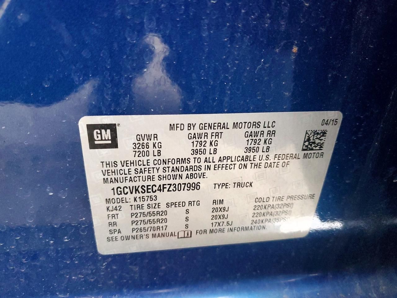 2015 Chevrolet Silverado K1500 LTZ