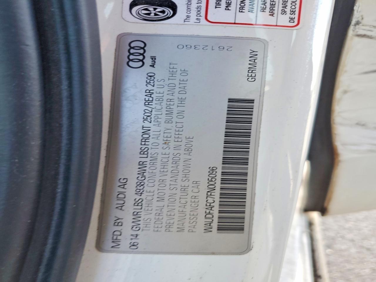 2015 Audi A6 Premium Plus