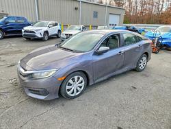 Salvage cars for sale from Copart Exeter, RI: 2016 Honda Civic lx