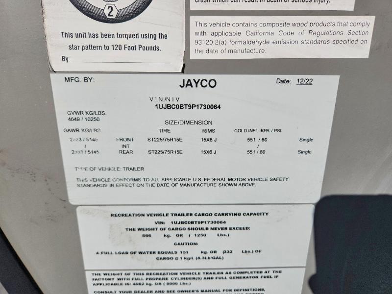 2023 Jayco CO 334 RTS Camper
