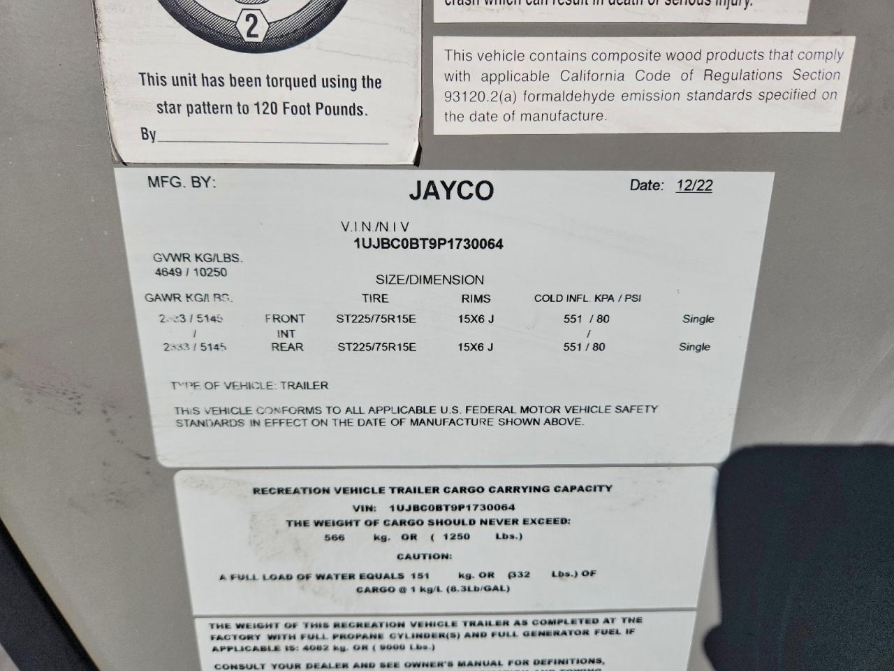 2023 Jayco CO 334 RTS Camper