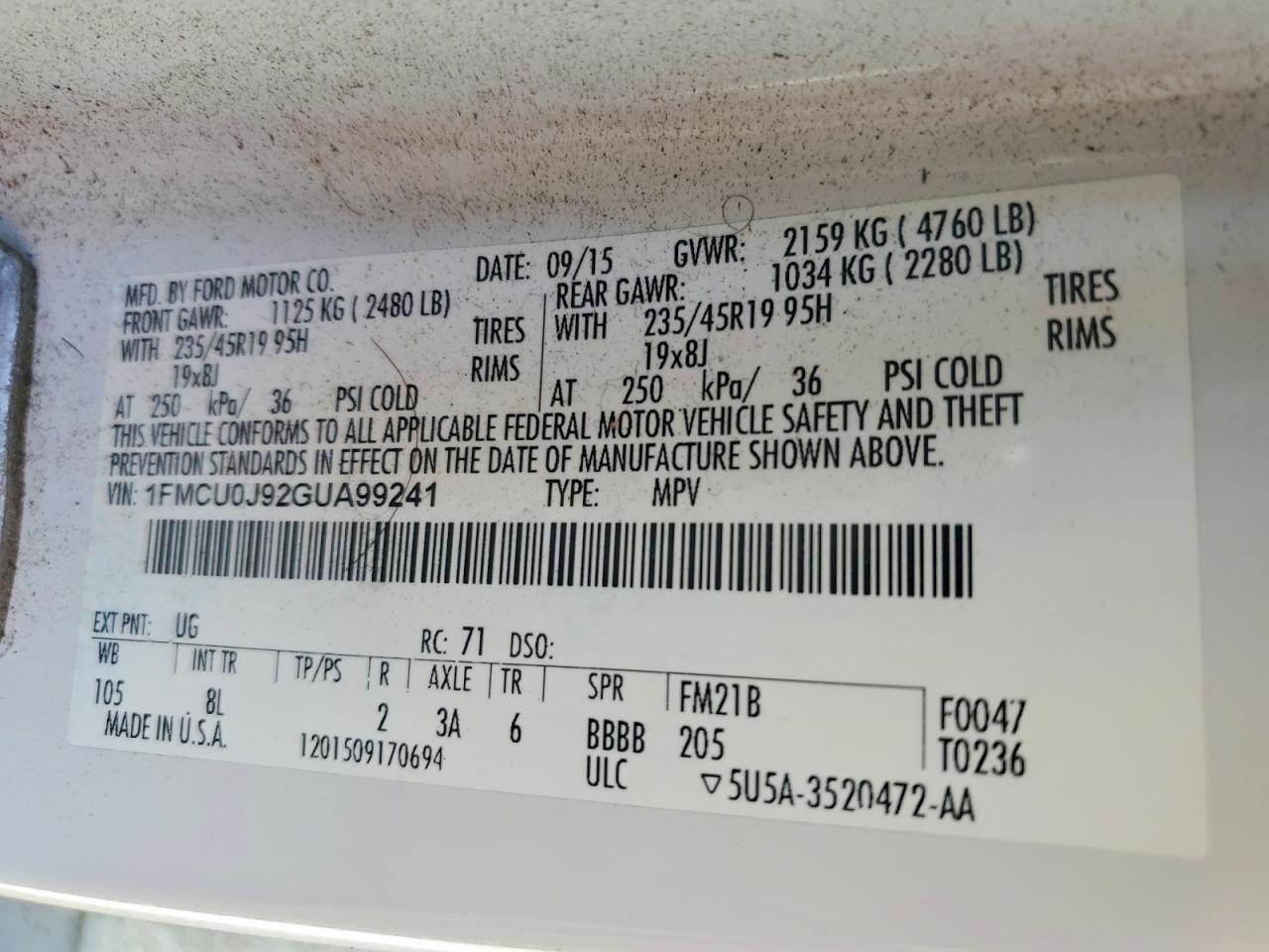 2016 Ford Escape Titanium