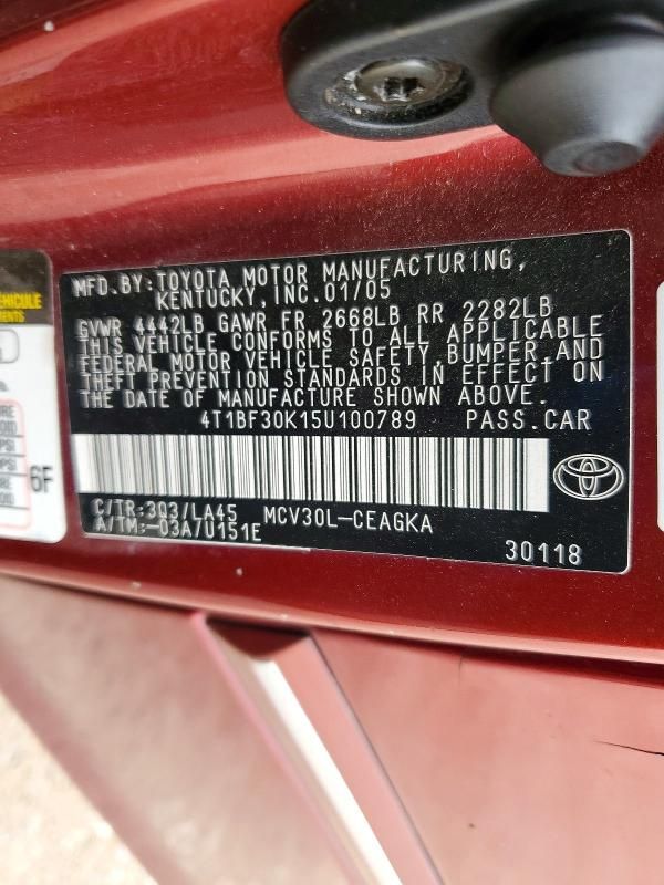 2005 Toyota Camry le