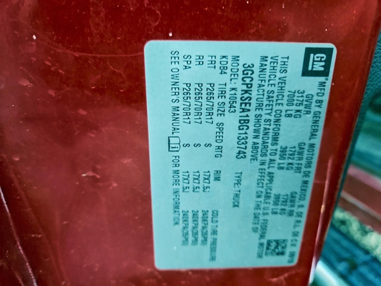 2011 Chevrolet Silverado K1500 lt