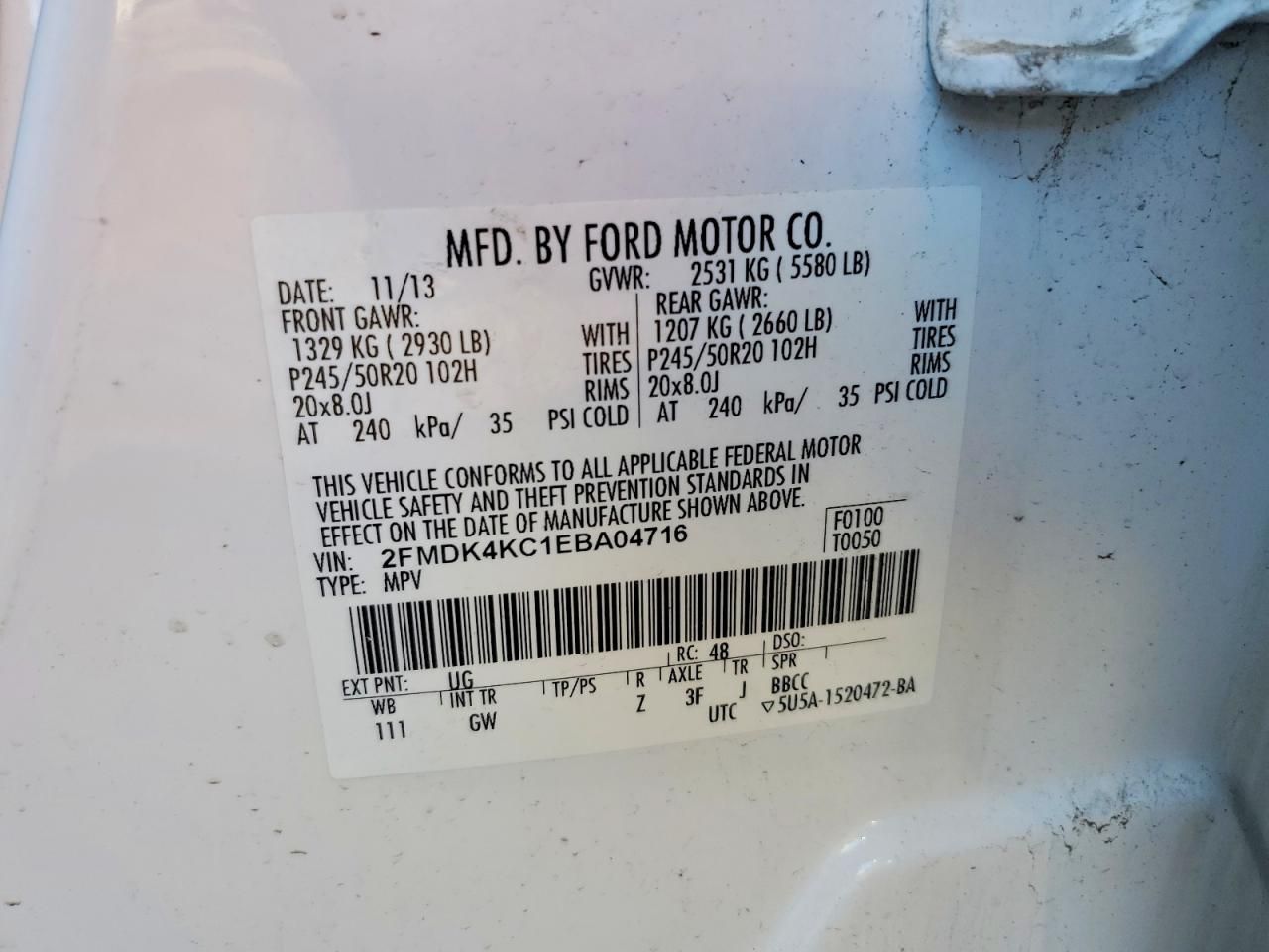 2014 Ford Edge Limited