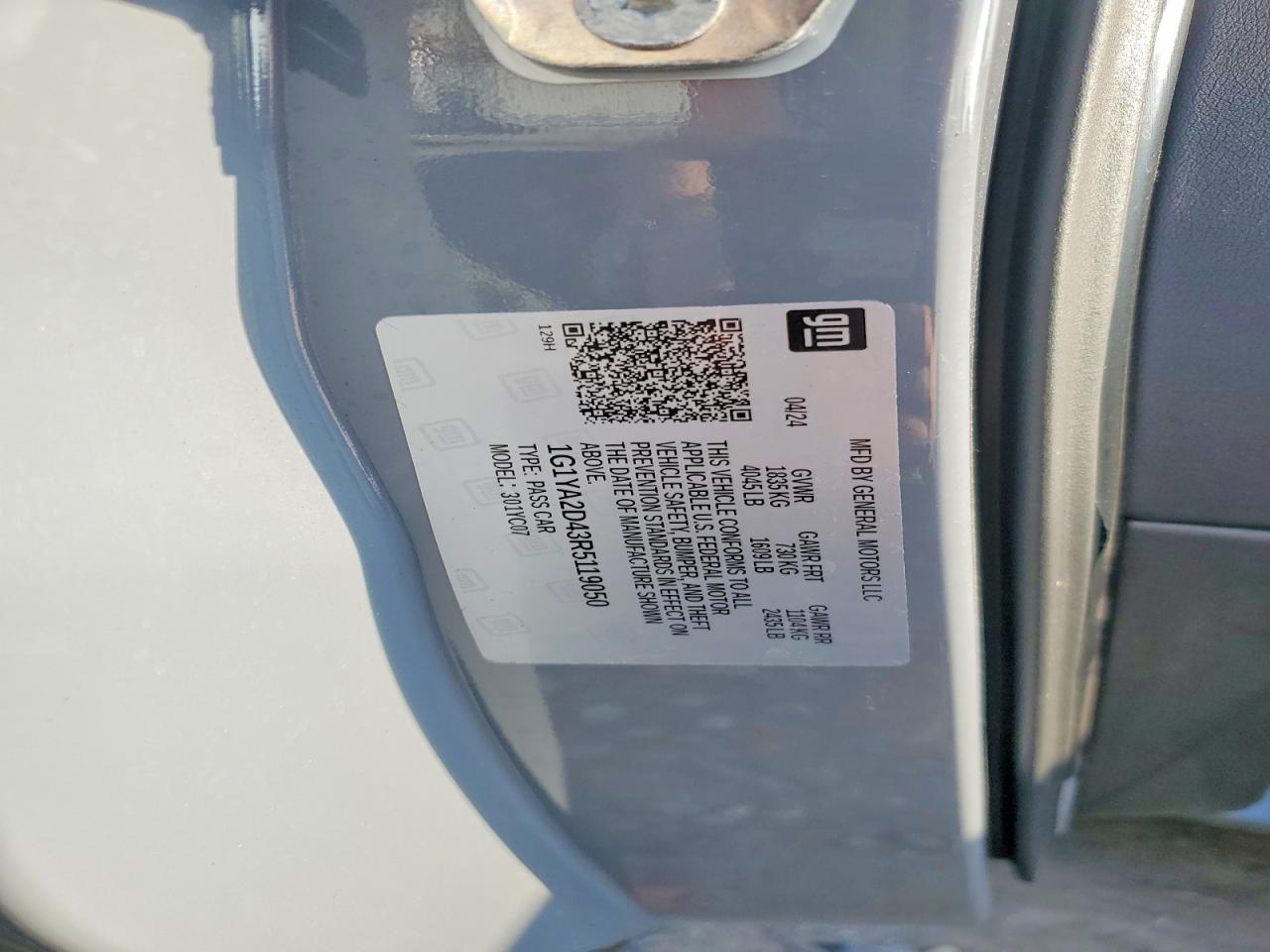 2024 Chevrolet Corvette Stingray 1LT