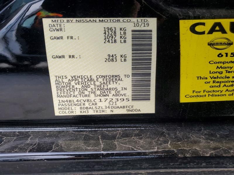 2020 Nissan Altima sr