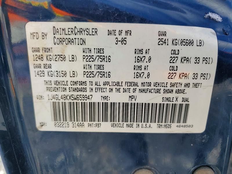 2005 Jeep Liberty Sport