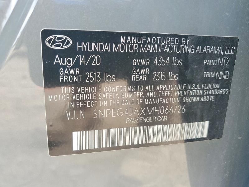 2021 Hyundai Sonata se