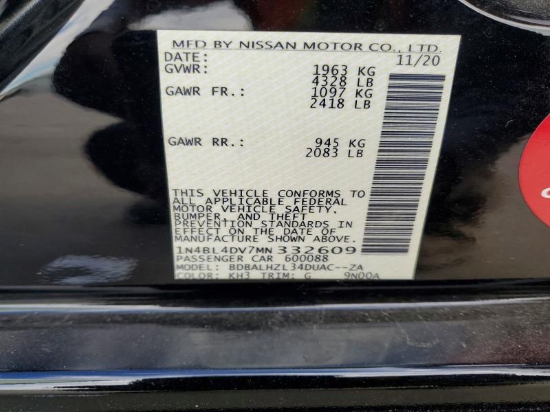 2021 Nissan Altima sv