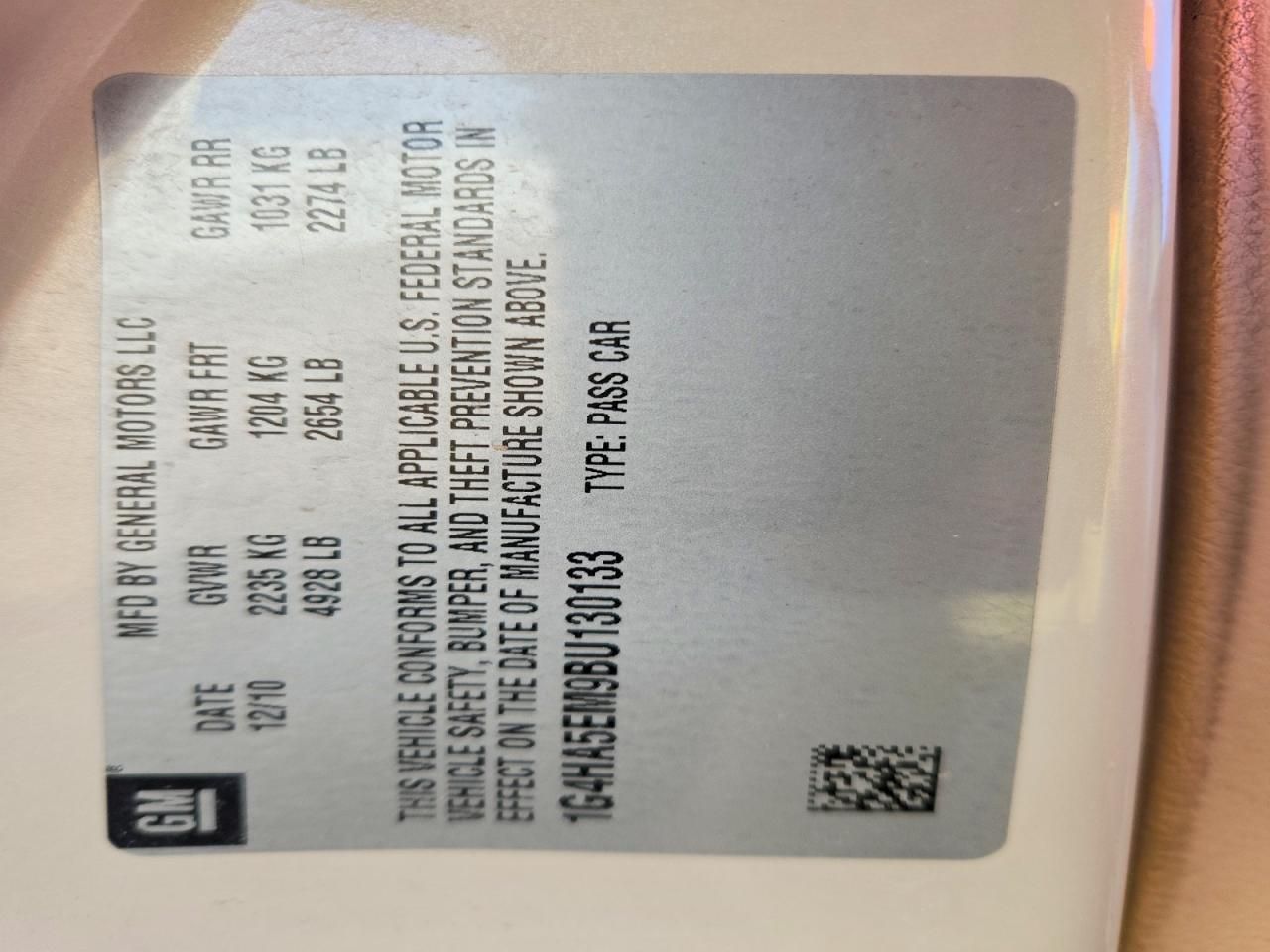 2011 Buick Lucerne cx