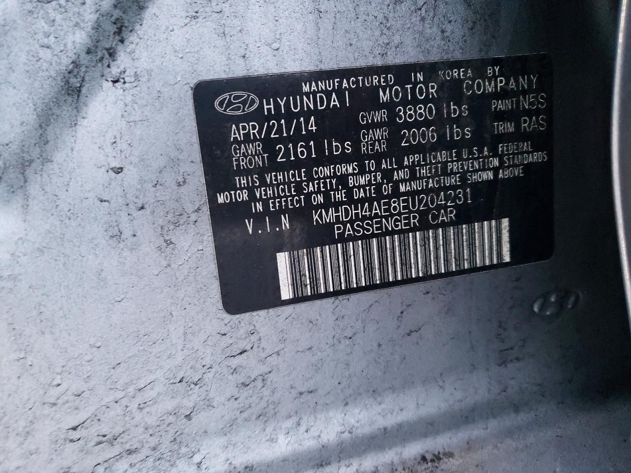 2014 Hyundai Elantra se