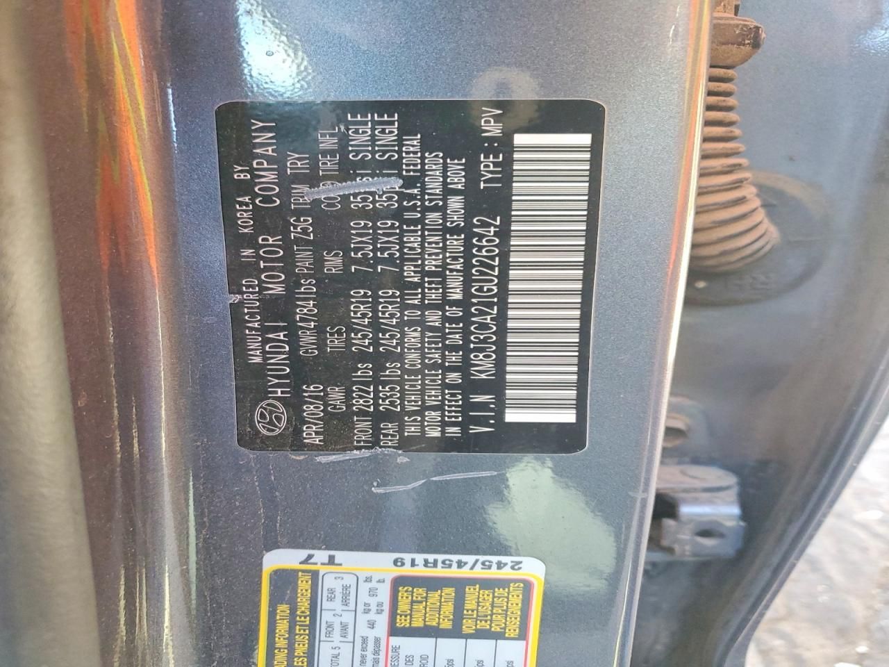 2016 Hyundai Tucson Limited