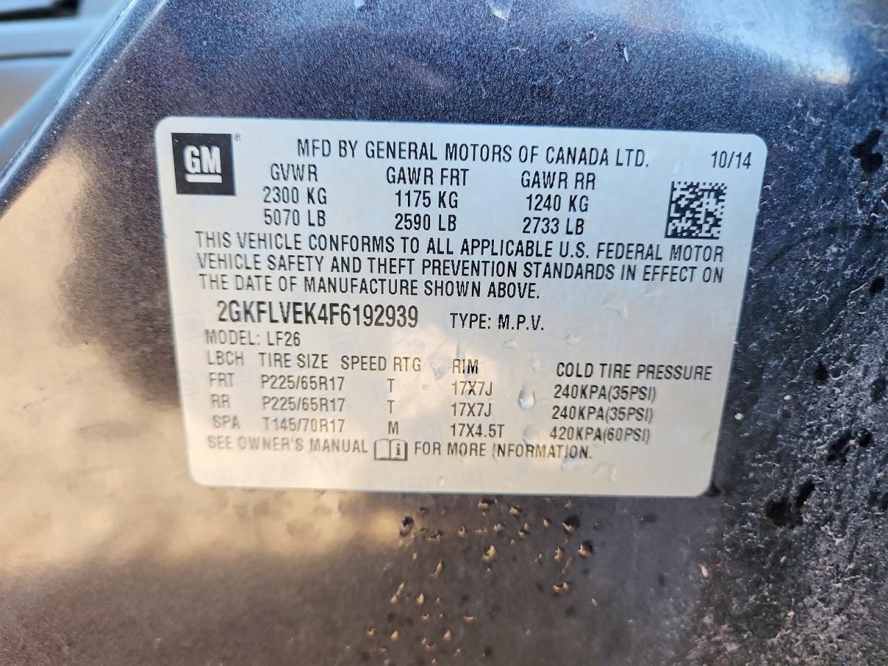 2015 GMC Terrain sle