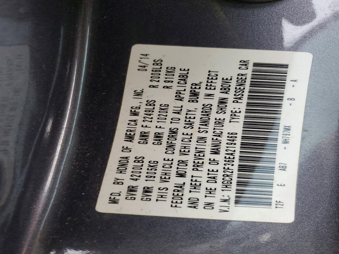 2014 Honda Accord lx