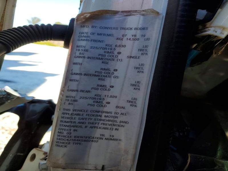 2019 Isuzu NPR HD BOX Truck