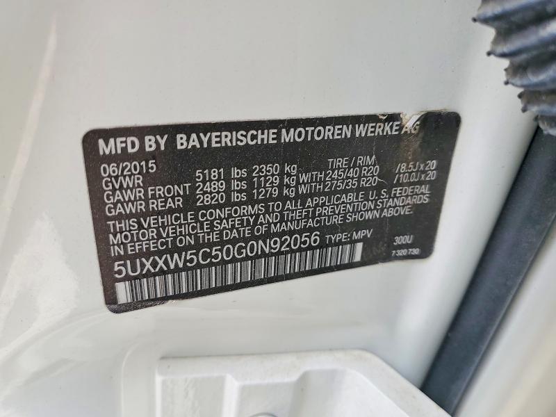 2016 BMW X4 Xdrive35i