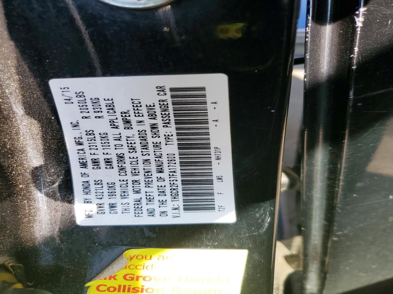 2015 Honda Accord Sport