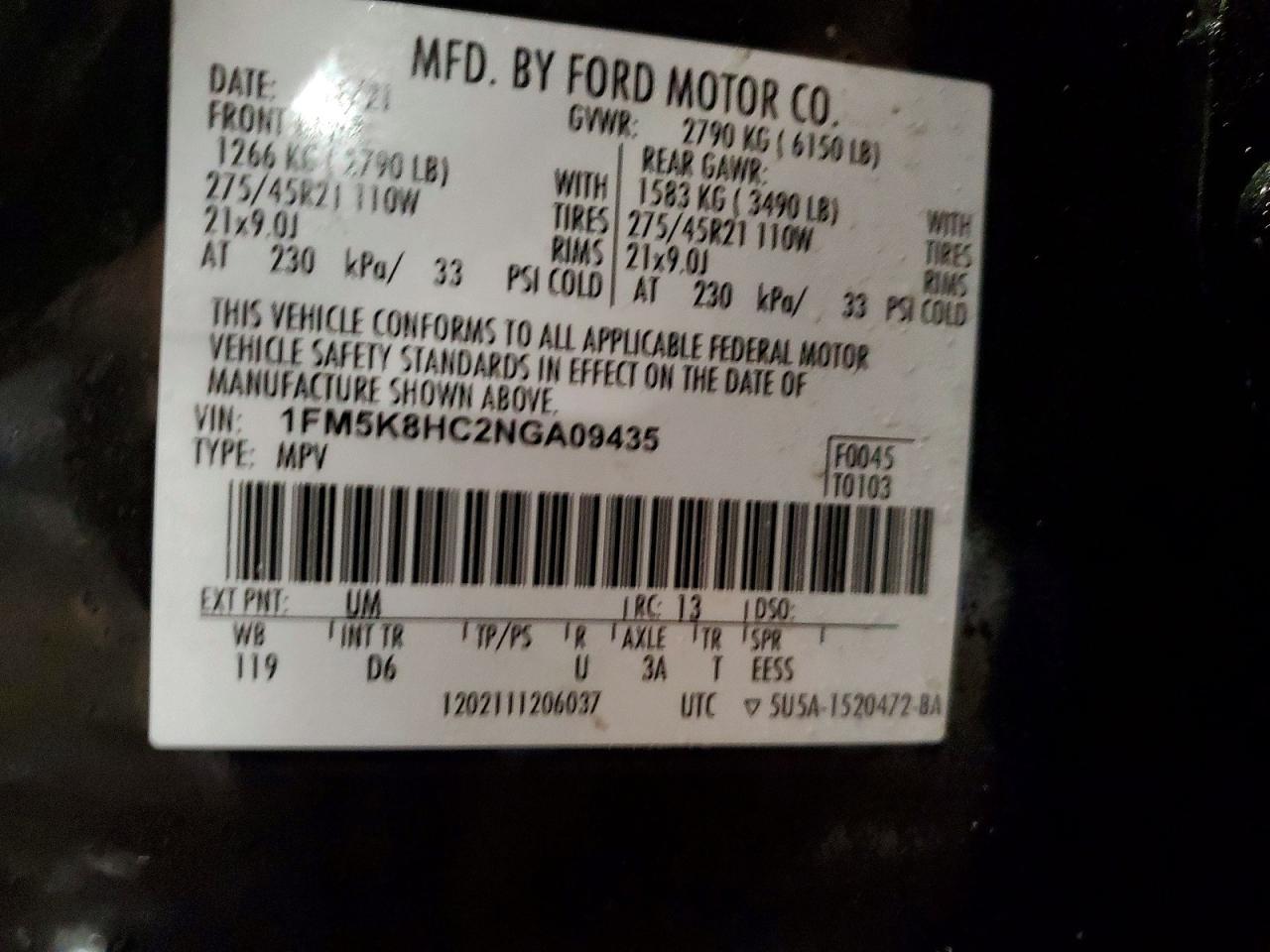 2022 Ford Explorer Platinum