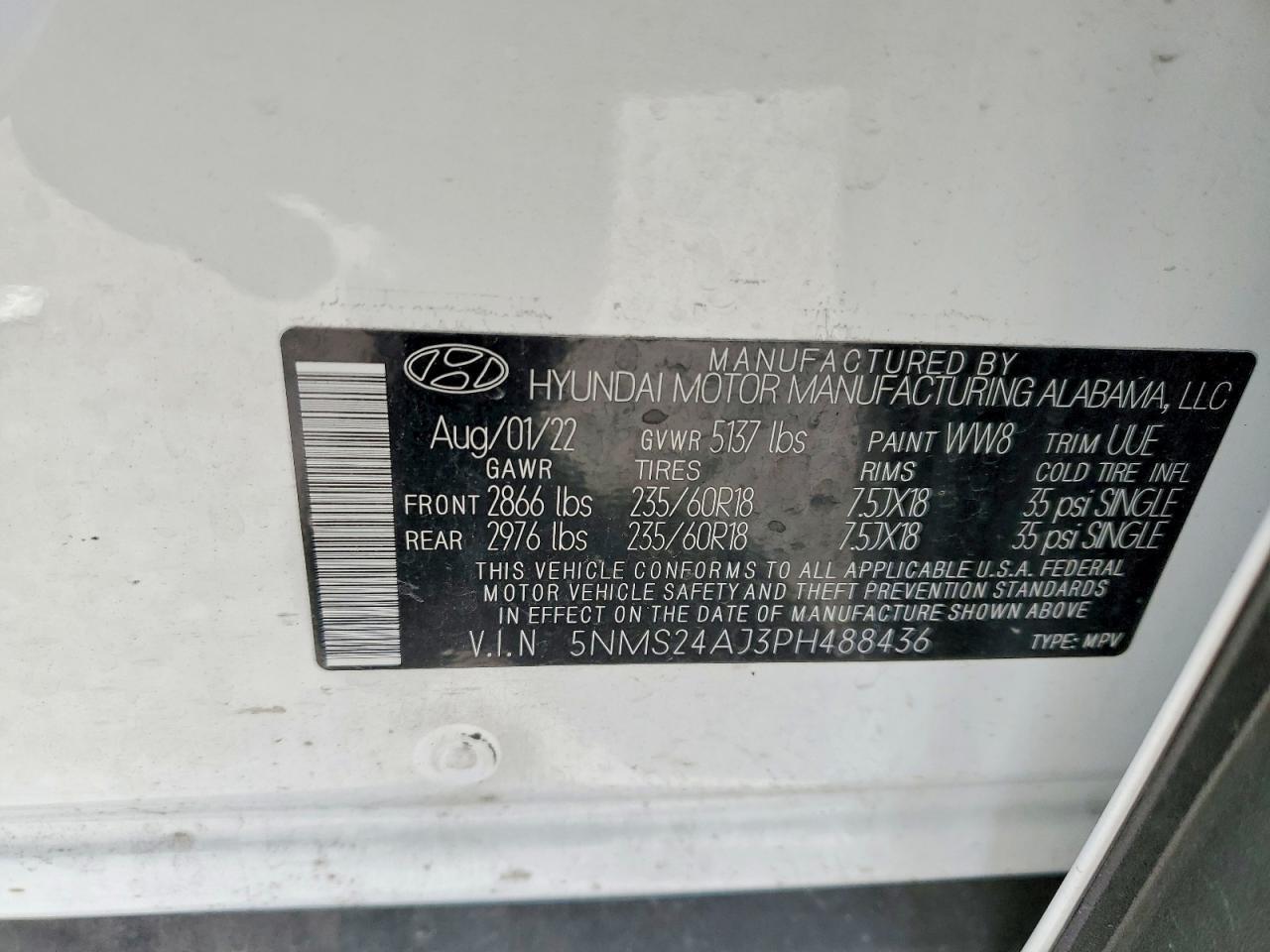 2023 Hyundai Santa fe sel