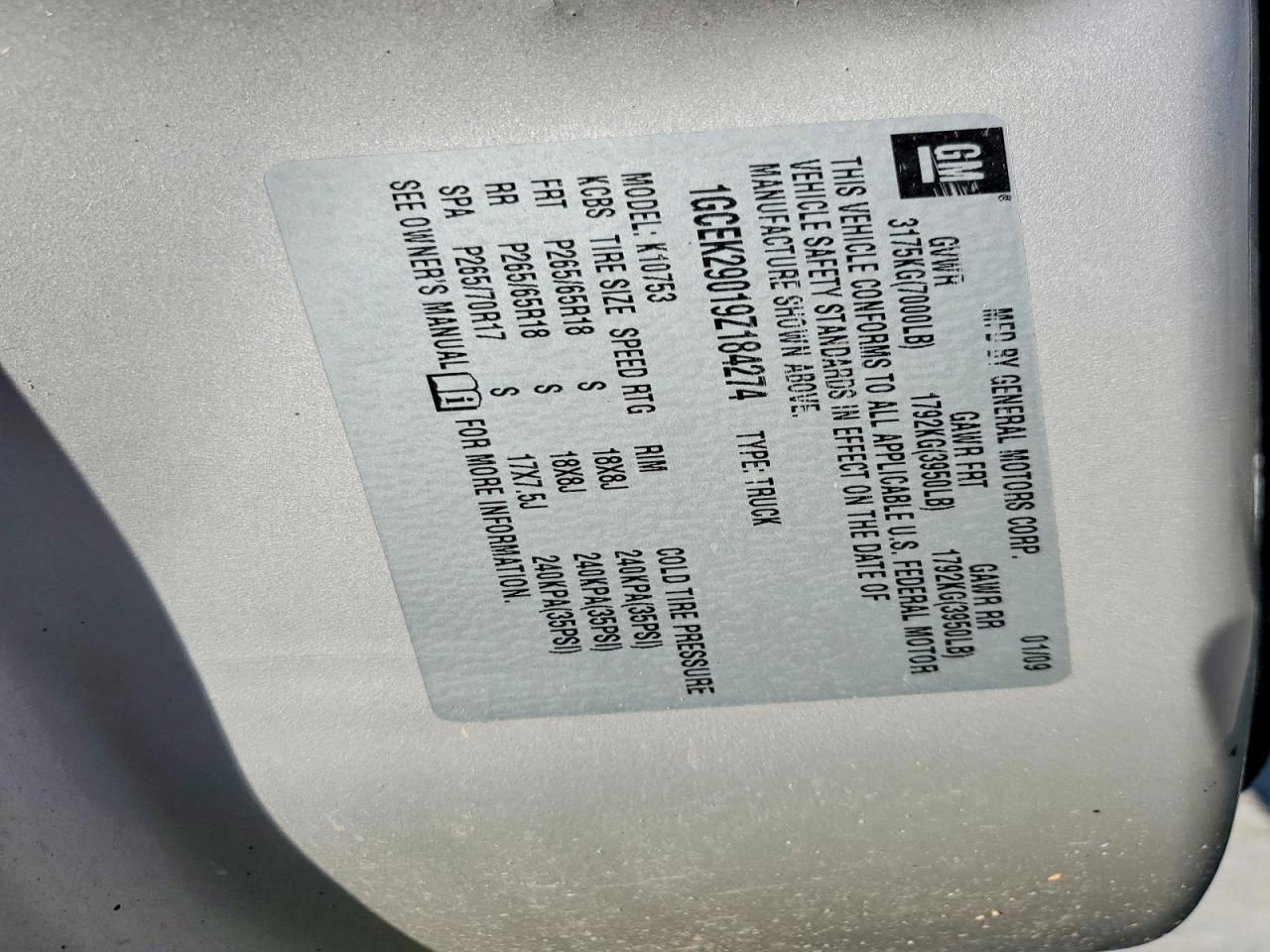 2009 Chevrolet Silverado K1500 lt