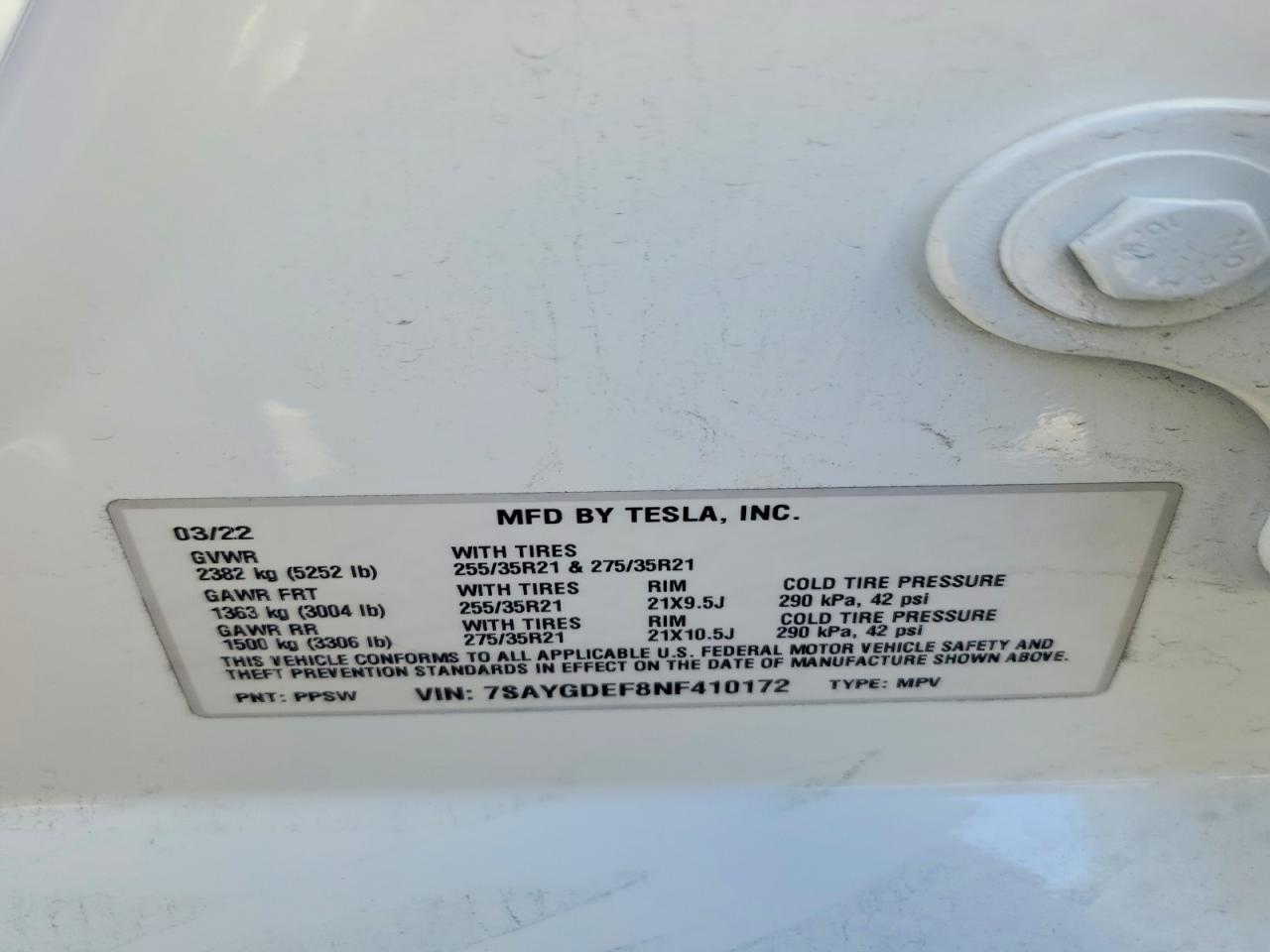 2022 Tesla Model y