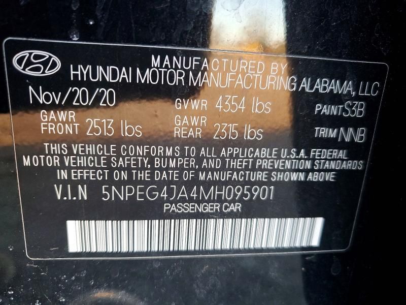 2021 Hyundai Sonata se