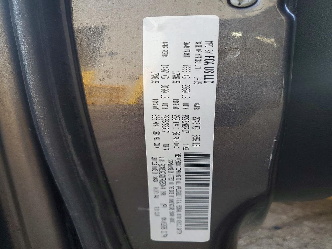 2015 Dodge Grand Caravan sxt