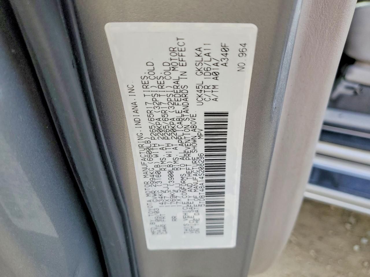 2004 Toyota Sequoia Limited