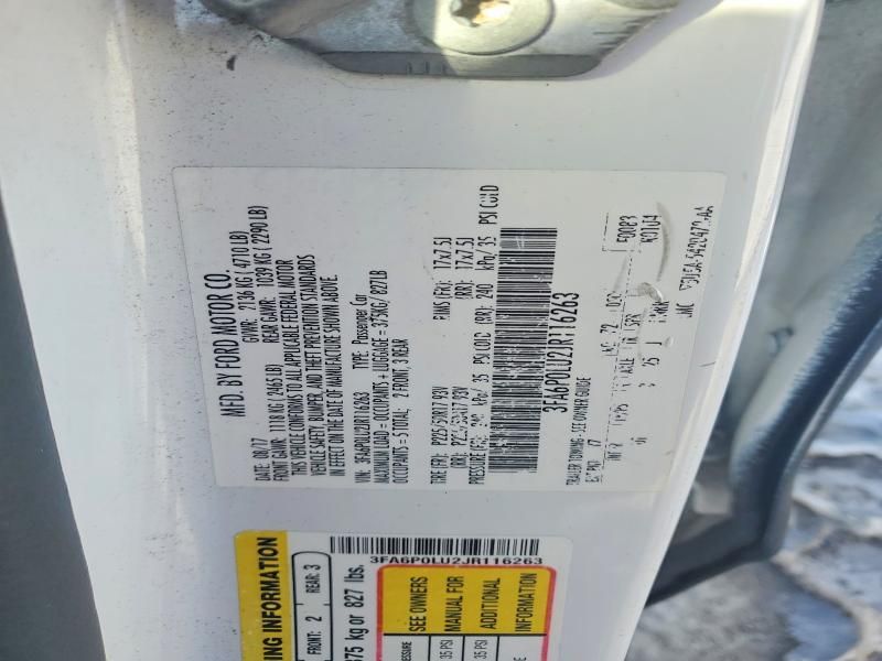 2018 Ford Fusion se Hybrid