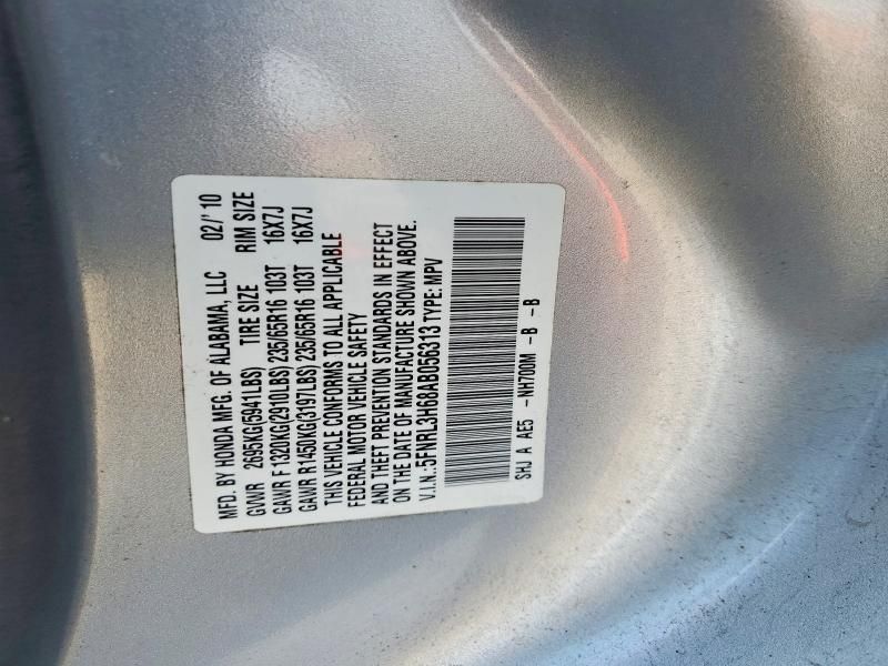 2010 Honda Odyssey exl