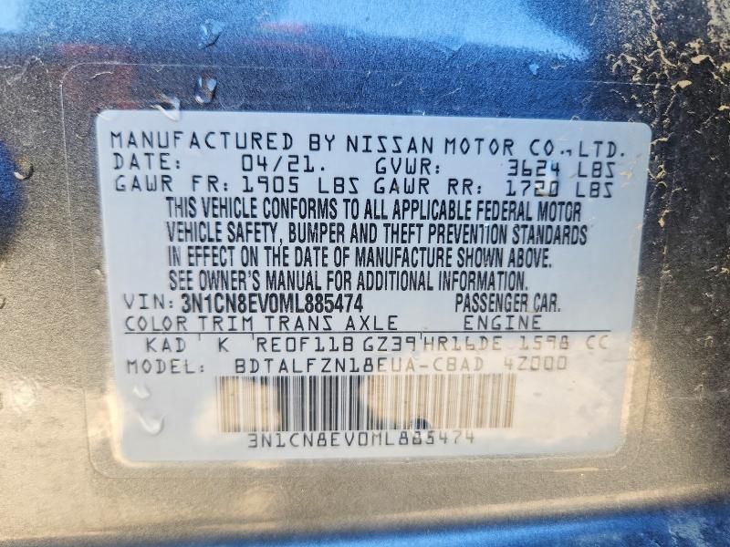 2021 Nissan Versa sv