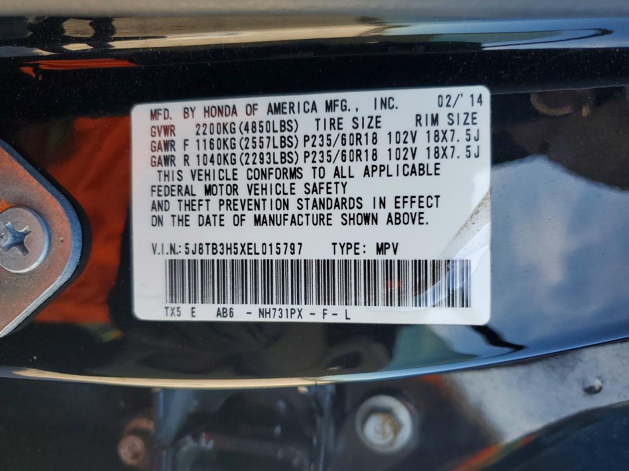 2014 Acura Rdx Technology