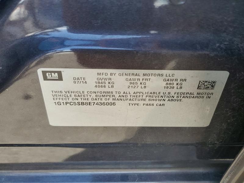 2014 Chevrolet Cruze lt