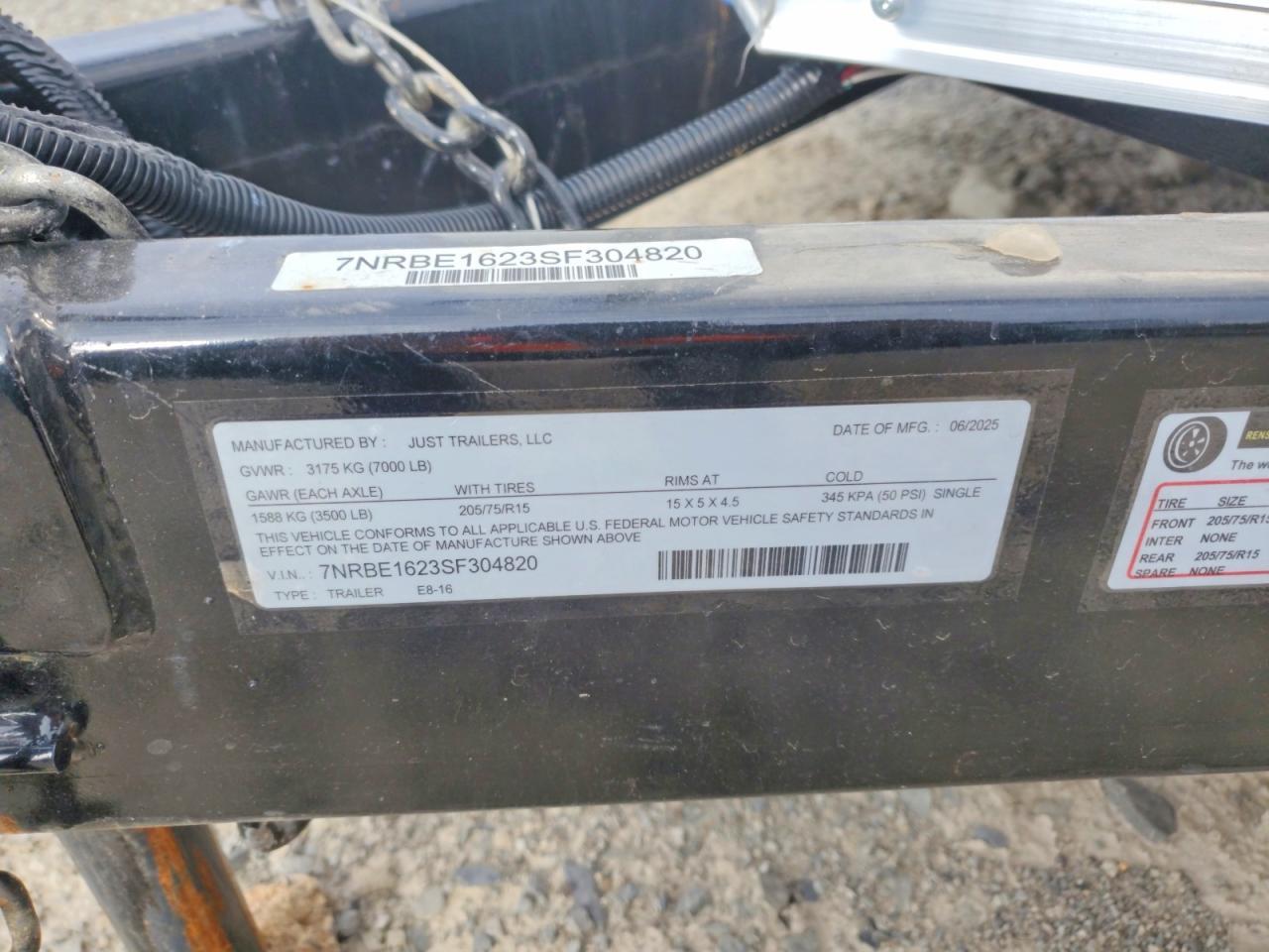 2025 Just E8-16 Enclosed Cargo Trailer